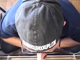 Gloryhole amateur moustache giving head