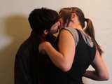 Lesbian Brunsates Lick Each Other's Tongues in Hottest XXX