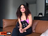 Amateur latina teen motivated a producer