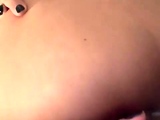 Amateur brunette chick toying her ass and pussy on webcam