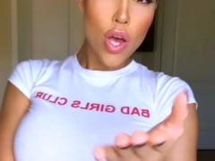Beautiful brunette with big boobs jerk off instrucions