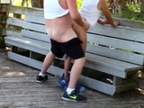 Mature Gay Couple Has Interracial Bareback Sex Outdoors