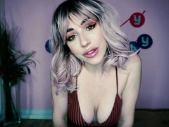 Young blond teen babe masturbates with her toothbrush