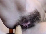 Hairy Amateur Girl Plays with Anal Hole on Webcam