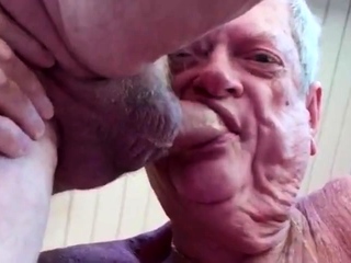 Dentured Gay Blowjob - Sucking and Enjoying It