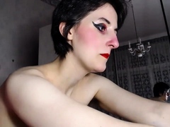 Birthday Spanks - Nipple Clamps on Arab Webcam Girl