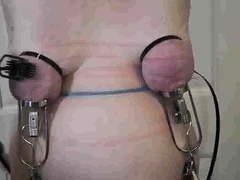 BDSM ordeal for saggy breasted slut Sarah